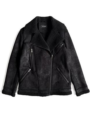 The kooples женская куртка пилот косуха с мехом шерпа (xxs-xs)