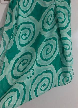 Новый шелковый шарф-снуд с хлопком style (50% шелк, 50% хлопок, с биркой, 48х160 см)