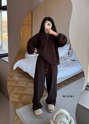 Флісовий спортивний костюм оверсайз флісовий спортивний костюм фліс