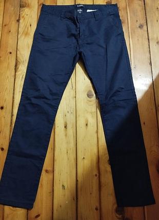 Мужские легкие хлопковые брюки m.sara jeans (темно-синие), размер 32/33