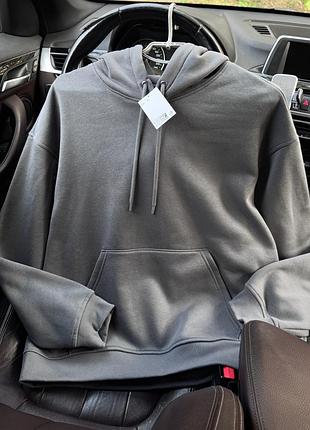 Новий графітовий сірий худі h&m