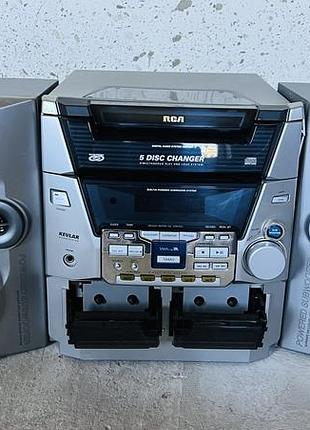 Музичний центр rca rs3532 з сабвуфером (5 cd, радіо, aux)