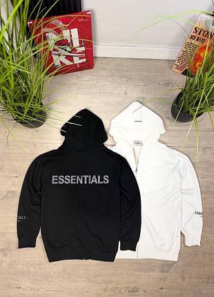 Худі чоловіче essentials чорне, біле s-xxl