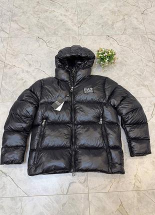 Чоловічий пуховик armani ea7 чорний