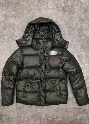 Polo ralph lauren puffer jacket black  /пуховик поло ральф чорний