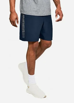 Шорти чоловічі under armour woven graphic wordmark сині