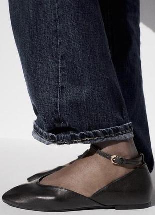 Шкіряні балетки туфлі zara 37