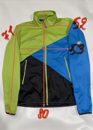 Яскрава куртка софтшелл mammut softech colorblock оригінал 3