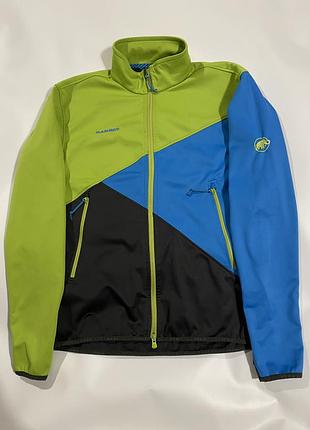 Яскрава куртка софтшелл mammut softech colorblock оригінал