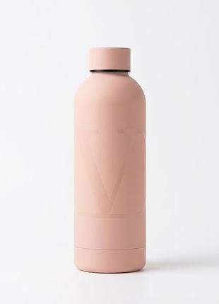 Ексклюзивна термопляшка для води valentino nude stainless steel water bottle (500 мл)