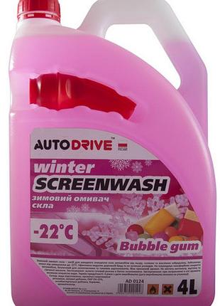 Жидкость в бачок омывателя 4l "autodrive" жвачка -22°с ad0124 (4шт/уп)