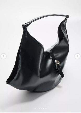 Сумка жіноча stradivarius шопер чорна