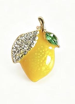 Жіноча брошка лимон 🍋