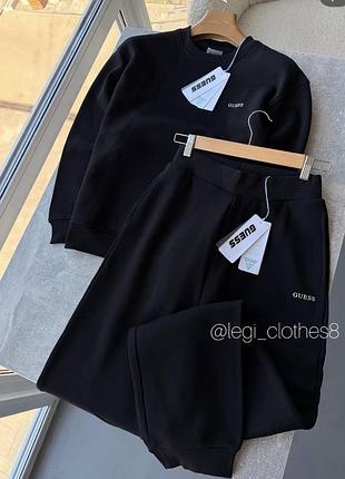 Спортивний костюм жіночий guess оригінал ,xs на флісі