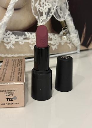 Стійка матова помада для губ collistar puro matte lipstick у відтінку 112 iris fiorentino