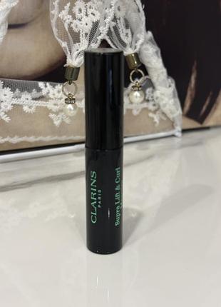 Туш для вій clarins supra lift & curl mascara (у мініатюрному travel-форматі 3 мл)