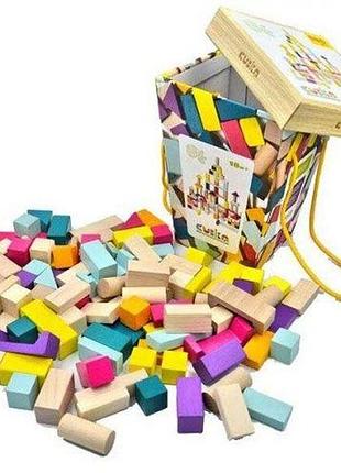 Дитячий конструктор "cubika 1"/wooden blocks construction kit «cubika 1»