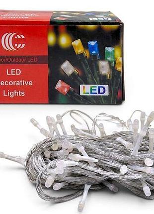 Гірлянда електрична new 100(80l) 9м 6 кольорів led (40794)