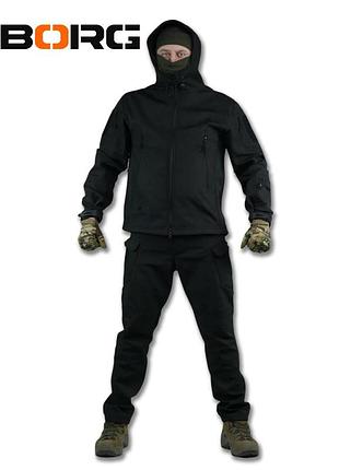 Костюм softshell tactic demi чорний