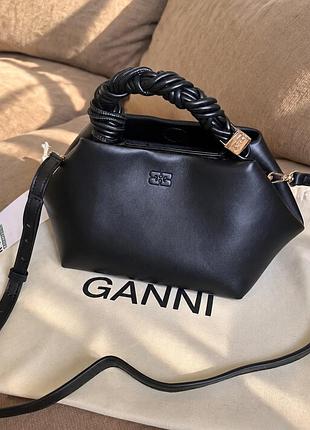 Сумка  жіноча ganni  чорна 5