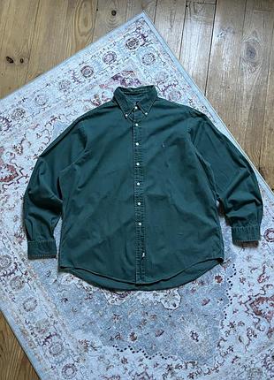 Cорочка polo ralph lauren вінтаж vintage зелена чоловіча xl