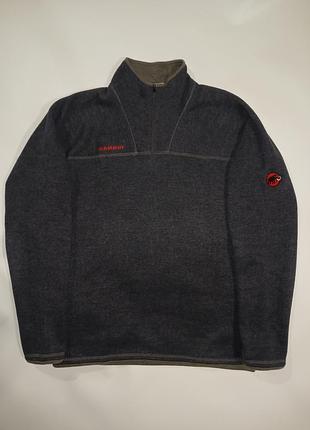Кофта флісова mammut knit fleece 1/4 zip чоловіча оригінал