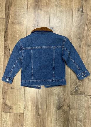 Джинсова куртка h&m утеплена 116 см 2