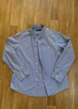 Класична сорочка polo ralph lauren в дрібну клітинку розмір xl