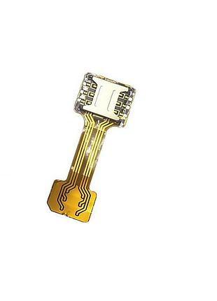 Адаптер переходник для 2 nano-sim и microsd в комбинированный sim-лоток смартфона