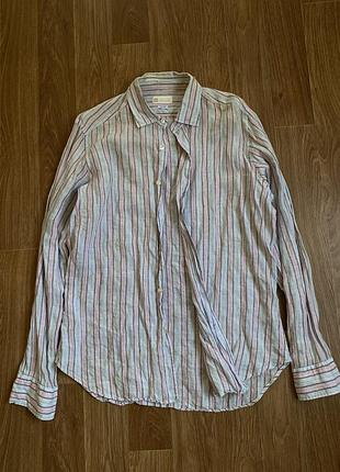 Преміальна лляна сорочка sartori shirt company (made in italy)