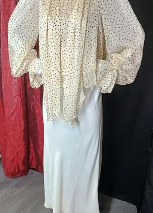 Блуза в горошок від mango (mng) р. м 3