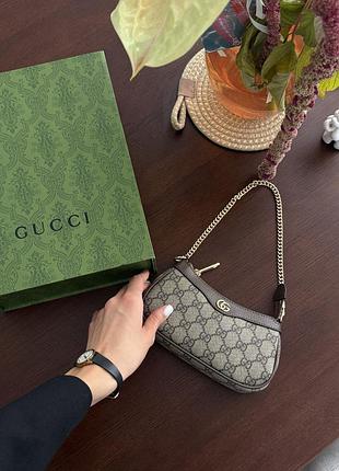 Gucci ophidia gg small handbag brown [магнітна коробка] 20 x 11 x 4