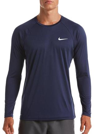 Nike (m) swim hydroguard essential men's dri-fit uv long sleeve top рашгард лонгслів