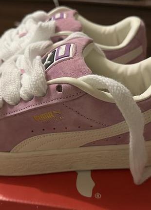 Кросівки жіночі puma suede xl рожеві, оригінал, розмір 39, довжина устілки 25 см, замша