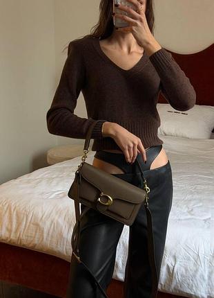 Coach tabby shoulder bag 26 dark stone 26 x 14 x 7