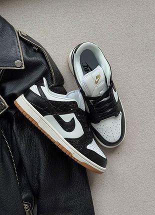 Жіночі кросівки nike dunk sb dunk black croc | 36–41