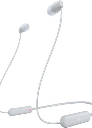 Наушники bluetooth sony wi-c100 с микрофоном bluetooth 5.0 белый wic100w.ce7