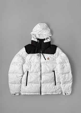 🔥 пуховик moncler x palm angels — nevin white/black 🔥