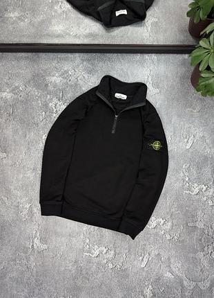 🫦 зіп-світшот stone island — black 🖤