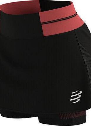 Cs спідниця performance skirt w, black/coral, xs лучшая цена с быстрой доставкой по украине