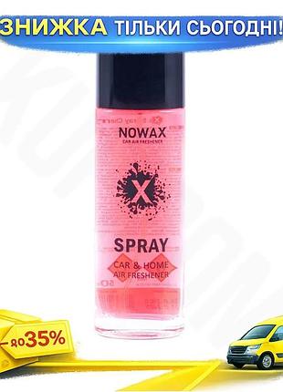 Ku ароматизатор nowax x universal fit spray вишня 50ml жидкий спрей для устранения запахов в авто и до uni2l_k