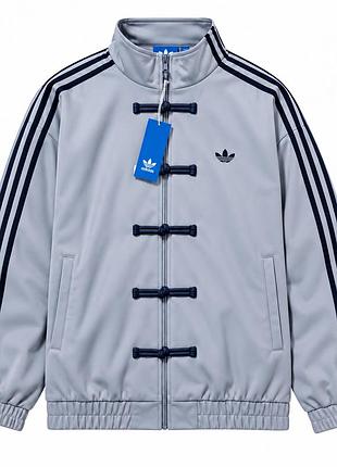 Куртка adidas, куртка адидас, спортивная куртка, ветровка, олимпийка, мужская, женская, унисекс серый; размер xl