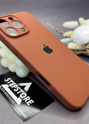 Чохол silicone case для iphone 16 pro max full camera з мікрофіброю закритим низом камерою силіконовий
