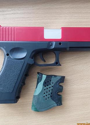 Накладка на рукоять игрушечного пистолета glock резиновая накладка на рукоятку водяного пистолета глок