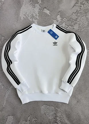 Спортивная кофта теплая на флисе адидас, adidas, свитшот