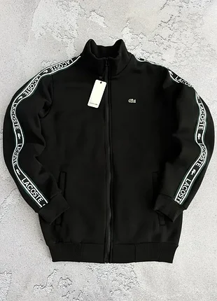 Спортивная кофта теплая на флисе lacoste, олимпийка