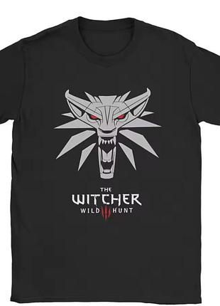 Футболка оверсайз the witcher відьмак чорна/біла розмір s — геймерський мерч, стрітстайл