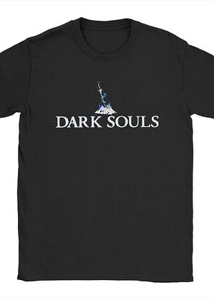 Футболка оверсайз dark souls elden ring bloodborne (дарк соулс элден ринг) черная/белая размер s — геймерский мерч, стритстайл