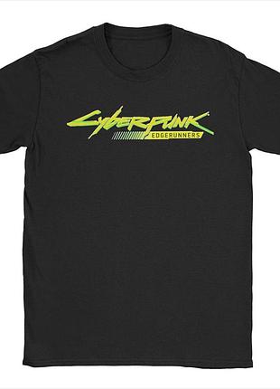 Футболка оверсайз cyberpunk 2077 (киберпанк 2077) черная/белая размер s — геймерский мерч, стритстайл