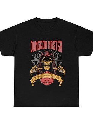Футболка оверсайз dungeons & dragons d&d (данжнс и драгонс) черная/белая размер s — мерч для настольных игр и геймеров
